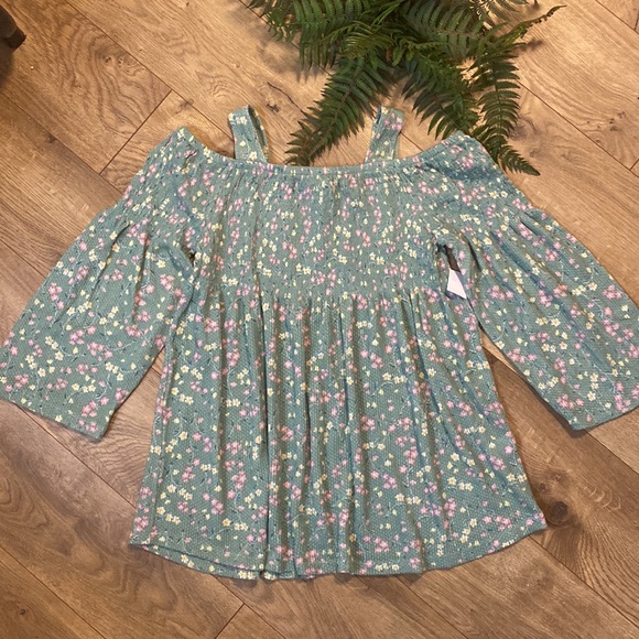 Girls Floral Cloud Chaser Top - Picture 2 of 4